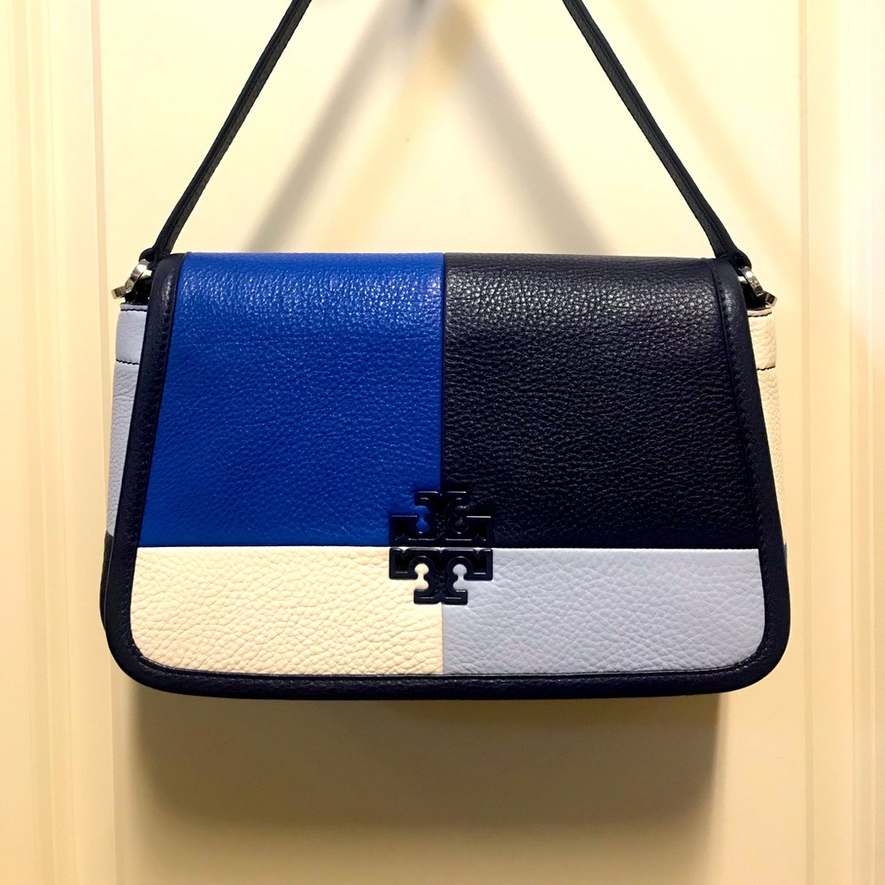Tory Burch Color Block Leather Handbag